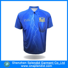 Tee-shirt fait sur commande de Polo de sublimation de nouveau style pour des sports